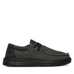 Półbuty Quiksilver. Brązowe eleganckie półbuty Quiksilver, bez wzorów, bez obcasa, bez zapięcia. Za 179.99 zł.