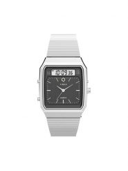 Timex Zegarek Q Timex® 1982 Ana-Digi Reissue Chronograph TW2Y05900 Srebrny. Szare zegarki Timex, srebrne. Za 849.99 zł.
