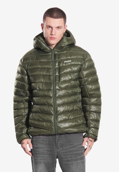 Kurtka turystyczna męska Prosto Synthetic. Zielone kurtki Prosto., m, z aplikacjami, z poliamidu, bez kaptura. Za 190.99 zł.