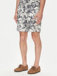 Tommy Hilfiger Szorty materiałowe MW0MW39284 Granatowy Regular Fit. Niebieskie szorty Tommy Hilfiger, m, bez wzorów, ze lnu. Za 369.99 zł.