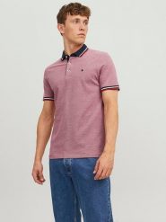 Jack & Jones Koszulka polo w kolorze czerwonym rozmiar: XL. Czerwone koszulki polo Jack & Jones, xl, bez wzorów, z bawełny, bez kołnierzyka, bez ramiączek. Za 108.74 zł.