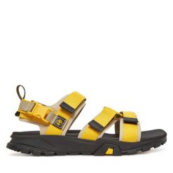 Sandały Timberland. Żółte sandały Timberland, bez zapięcia. Za 449.99 zł.