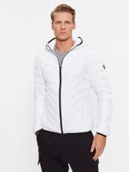EA7 Emporio Armani Kurtka puchowa 8NPB14 PNE1Z 1100 Biały Regular Fit. Białe kurtki EA7 Emporio Armani, m, bez wzorów, z puchu, bez kaptura. Za 549.99 zł.