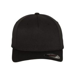 Czapka Flexfit 5 panel. Czarne czapki z daszkiem FLEXFIT, bez wzorów. Za 68.15 zł.