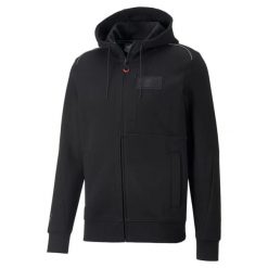 Kurtka z kapturem męska Puma FERRARI STYLE czarna 53577301 r L. Czarne kurtki Puma, l, bez wzorów, z włókna, z kapturem. Za 362.49 zł.