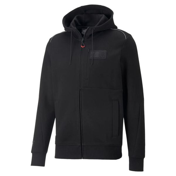 Kurtka z kapturem męska Puma FERRARI STYLE 53577301. Czarne kurtki Puma, l, bez wzorów, z włókna, z kapturem. Za 362.49 zł.