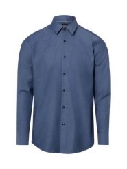 BOSS Koszula Mężczyźni Slim Fit Bawełna niebieski, 41. Niebieskie koszule Boss, m, bez wzorów, z bawełny, bez kołnierzyka, bez ramiączek. Za 249.95 zł.