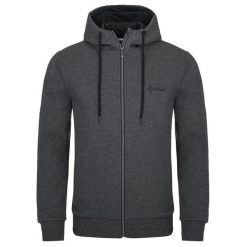 Męska bluza Kilpi LEINES-M. Czarne bluzy z kapturem Kilpi, m, bez wzorów, z bawełny, z kapturem. Za 172.50 zł.