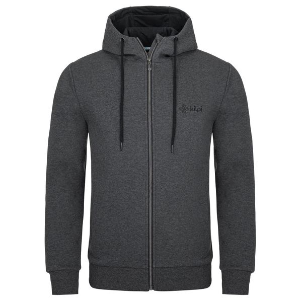 Męska bluza Kilpi LEINES-M. Czarne bluzy z kapturem Kilpi, m, bez wzorów, z bawełny, z kapturem. Za 172.50 zł.