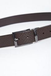 Pasek męski skórzany dwustronny EMPORIO ARMANI. Paski Emporio Armani, bez wzorów. W wyprzedaży za 370.30 zł.