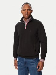 Tommy Hilfiger Bluza Tipping Terry MW0MW44943 Czarny Regular Fit. Czarne bluzy Tommy Hilfiger, m, bez wzorów, z bawełny, bez kaptura. Za 569.99 zł.