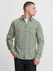 Blend Koszula 20715810 Zielony Regular Fit. Zielone koszule Blend, m, bez wzorów, z bawełny, bez kołnierzyka, bez ramiączek. Za 79.99 zł.