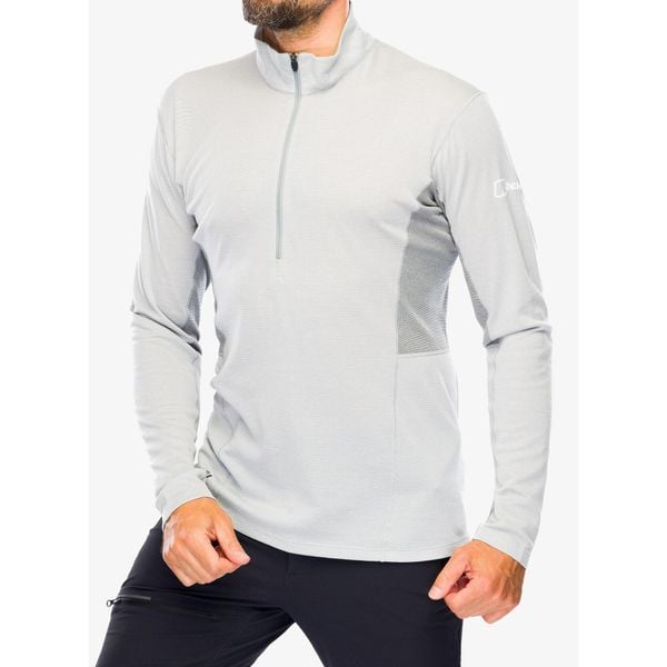 Bluza bez kaptura męska Berghaus MTN Guide LS HZ. Szare bluzy Berghaus, na zimę, m, bez wzorów, bez kaptura. Za 329.99 zł.