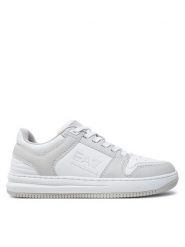 EA7 Emporio Armani Sneakersy X8X189 XK404 T997 Biały. Białe buty sportowe casual EA7 Emporio Armani, bez wzorów, ze skóry, bez zapięcia. Za 379.99 zł.