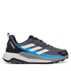 Trekkingi adidas. Szare buty trekkingowe Adidas, bez wzorów, bez zapięcia. Za 359.99 zł.