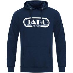 Bluza z kapturem Jako Retro. Niebieskie bluzy z kapturem JAKO, m, bez wzorów, z bawełny, z kapturem. Za 207.25 zł.