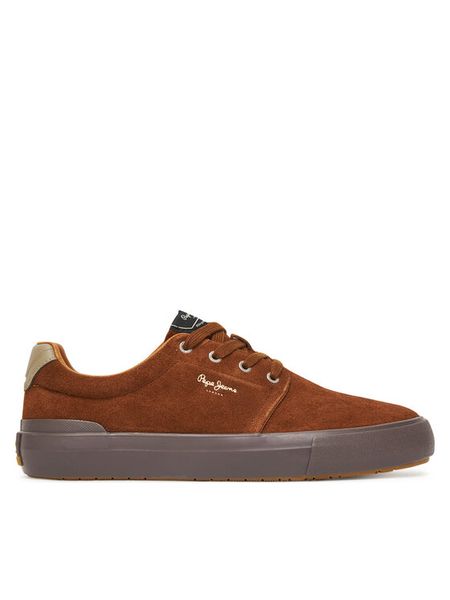 Pepe Jeans Sneakersy Ben Casual M PMS300002 Brązowy. Brązowe buty sportowe casual Pepe Jeans, bez wzorów, z jeansu, bez zapięcia. Za 299.99 zł.