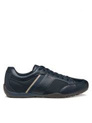 Geox Sneakersy U Ravex U653FA 0BU11 C4002 Granatowy. Niebieskie buty sportowe casual Geox, bez wzorów, z materiału, bez zapięcia. Za 409.99 zł.