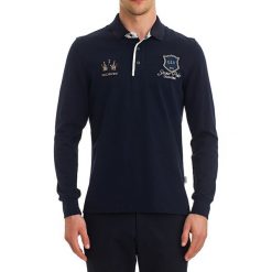 Koszulka polo w kolorze ciemnoniebieskim. Bezrękawniki marki Galvanni. W wyprzedaży za 199.95 zł.