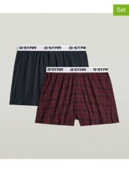 G-Star Bokserki (2 pary) w kolorze granatowym i czerwonym rozmiar: M. Czerwone bokserki G-Star, m, bez wzorów. Za 139.95 zł.