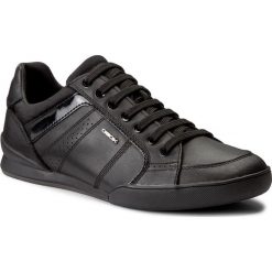 Półbuty GEOX - U Kristof A U620EA 00043 C9999 Black. Eleganckie półbuty marki Geox, z lakierowanej skóry, na sznurówki. W wyprzedaży za 309.00 zł.