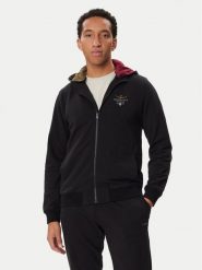 Aeronautica Militare Bluza 262FE2097UF00662 Czarny Regular Fit. Czarne bluzy Aeronautica Militare, m, bez wzorów, bez kaptura. Za 714.99 zł.