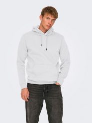 ONLY & SONS Bluza "Ceres" w kolorze białym rozmiar: L. Białe bluzy z kapturem Only & Sons, l, bez wzorów, z kapturem. Za 109.78 zł.