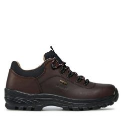 Trekkingi Grisport. Brązowe buty trekkingowe Grisport, bez wzorów, bez zapięcia. Za 249.99 zł.