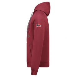 Geographical Norway GEXPE BURGUNDY DB MEN 100 — bordowa bluza męska z kapturem. Brązowe bluzy z kapturem Geographical Norway, m, bez wzorów, z bawełny, z kapturem. Za 149.00 zł.