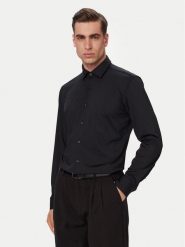 HUGO Koszula Kenno 50481195 Czarny Slim Fit. Czarne koszule Hugo, m, bez wzorów, z syntetyku, bez kołnierzyka, bez ramiączek. Za 399.99 zł.