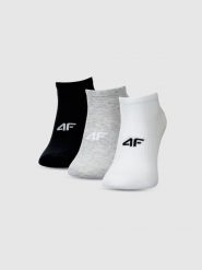 4F Skarpetki casual przed kostkę (3-pack) męskie - multikolor 43-46. Skarpety 4F, bez wzorów, z bawełny. Za 44.99 zł.