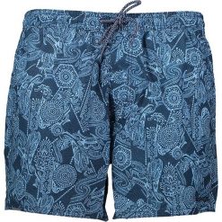 Szorty kąpielowe "Tropic" w kolorze niebieskim. Klapki marki Brunotti. W wyprzedaży za 73.95 zł.