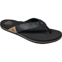 Męskie klapki Reef. Czarne klapki Reef, z dżerseju. Za 314.99 zł.
