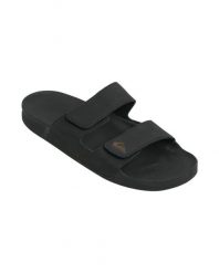 Sandały wsuwane dla Mężczyzn RIVI LEATHER Czarny. Czarne sandały Quiksilver, z gumy, bez zapięcia. Za 239.99 zł.