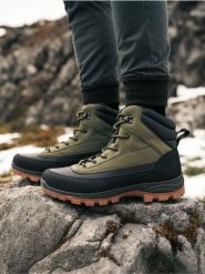 Ocieplane trapery za kostkę - zielony. Zielone trapery Sinsay, za kostkę, bez zapięcia. Za 89.99 zł.