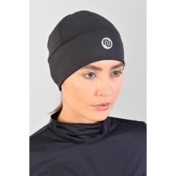 Czapka krótka ocieplana do biegania Unisex Nessi Sportswear. Czarne czapki zimowe NESSI SPORTSWEAR, bez wzorów. Za 139.00 zł.