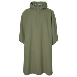 Rowerowe poncho przeciwdeszczowe Hoga, oliwkowozielone. Czarne kurtki przeciwdeszczowe BASIL, m, bez wzorów, bez kaptura. Za 329.90 zł.