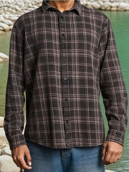 Bawełniana koszula regular fit w kratkę - szary. Szare koszule Sinsay, l, bez wzorów, z bawełny, bez kołnierzyka, bez ramiączek. Za 79.99 zł.