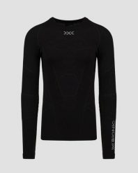 Koszulka męska X-Bionic SYMBIO MERINO SHIRT LS B001. Czarne bielizna termoaktywna X BIONIC, m, bez wzorów, z wełny, bez ramiączek, narciarskie. Za 696.50 zł.