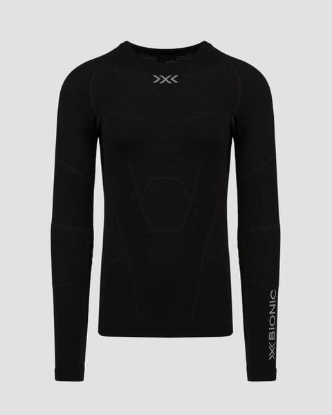 Koszulka męska X-Bionic SYMBIO MERINO SHIRT LS B001. Czarne bielizna termoaktywna X BIONIC, m, bez wzorów, z wełny, bez ramiączek, narciarskie. Za 696.50 zł.