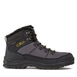 Trekkingi CMP. Szare botki sznurowane CMP, bez wzorów, bez obcasa, bez zapięcia. Za 179.99 zł.
