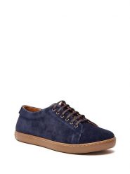 Comfortfusse Skórzane sneakersy w kolorze granatowym rozmiar: 42. Niebieskie botki sznurowane Comfortfüße, bez wzorów, ze skóry, bez obcasa, bez zapięcia. Za 278.66 zł.