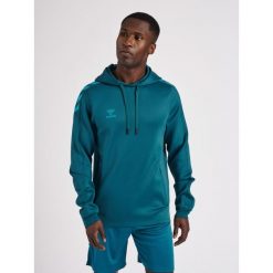 Bluza do piłki ręcznej dla dorosłych Hummel hml CORE XK poly z kapturem. Niebieskie bluzy Hummel, s, bez wzorów, z kapturem. Za 191.00 zł.