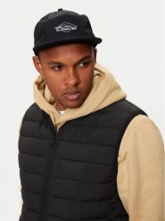 Quiksilver Czapka z daszkiem AQYHA05454 Czarny. Czarne czapki z daszkiem Quiksilver, bez wzorów, z materiału. Za 89.99 zł.