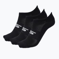 Skarpety męskie SKECHERS Microfiber Non Terry No Show 3. Czarne skarpety Skechers, z aplikacjami, z elastanu. Za 52.99 zł.
