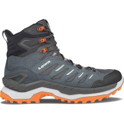 Buty trekkingowe męskie Lowa Innovo Mid Gtx. Brązowe buty turystyczne Lowa, na zimę, bez wzorów, z materiału, za kostkę, bez zapięcia, trekkingowe. Za 899.65 zł.