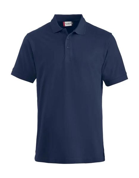 Clique polo Lincoln – klasyczne piqué, 100% czesana bawełna, navy. Niebieskie sztyblety CLIQUE, bez wzorów, z bawełny, bez obcasa, bez zapięcia. Za 135.29 zł.