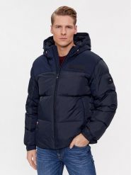 Tommy Hilfiger Kurtka puchowa New York MW0MW32771 Granatowy Regular Fit. Niebieskie kurtki Tommy Hilfiger, m, bez wzorów, z puchu, bez kaptura. Za 799.99 zł.