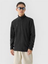 4F Polar ze stójką regular męski - czarny 3XL. Czarne bluzy z polaru 4F, na zimę, m, bez wzorów, z dzianiny, bez kaptura. Za 169.99 zł.