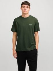 Jack & Jones Koszulka w kolorze ciemnozielonym rozmiar: XXL. Zielone bezrękawniki Jack & Jones, xxl, bez wzorów, z bawełny, bez kołnierzyka, bez ramiączek. Za 41.79 zł.